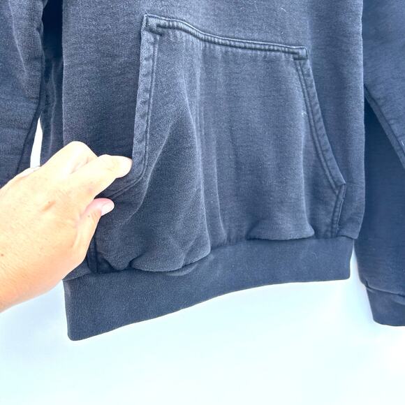 Jennifer Fisher Spell Out Oversized Black Hoodie Hoody Sweatshirt Pullover Small - Picture 9 of 11